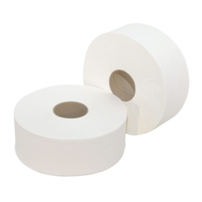Jumbo Toilettenpapier (2-Lagig, Zellstoff) - 6 x 350 m