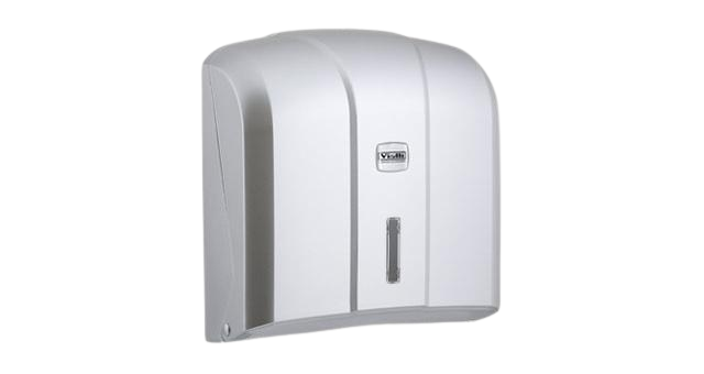 C-V Folded Paper Towel Dispenser - Für 400 Blatt, Silber